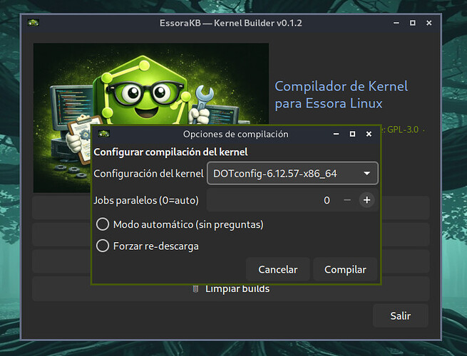 EssoraKB DOTconfig selection