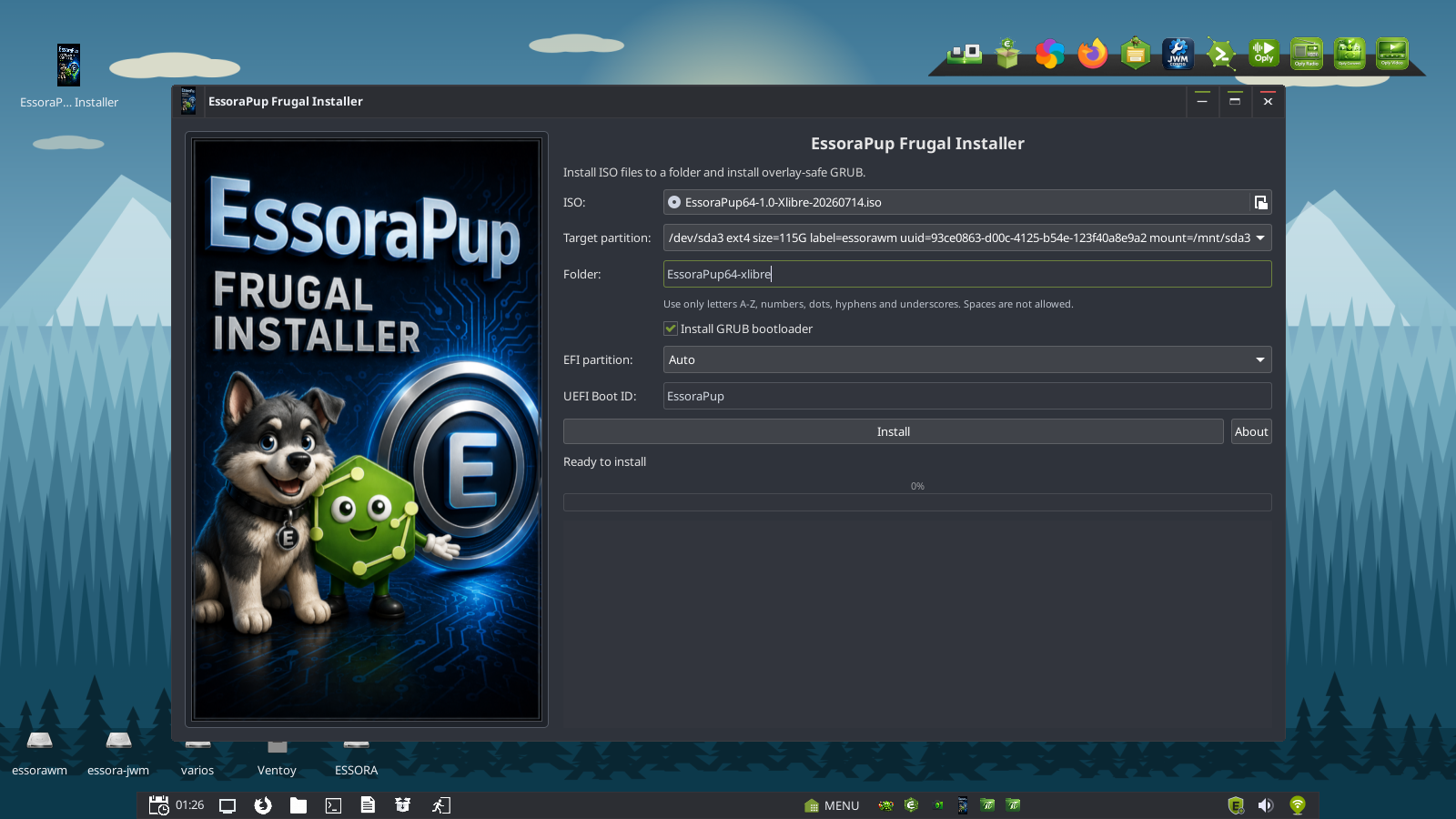 EssoraPup64 Installer