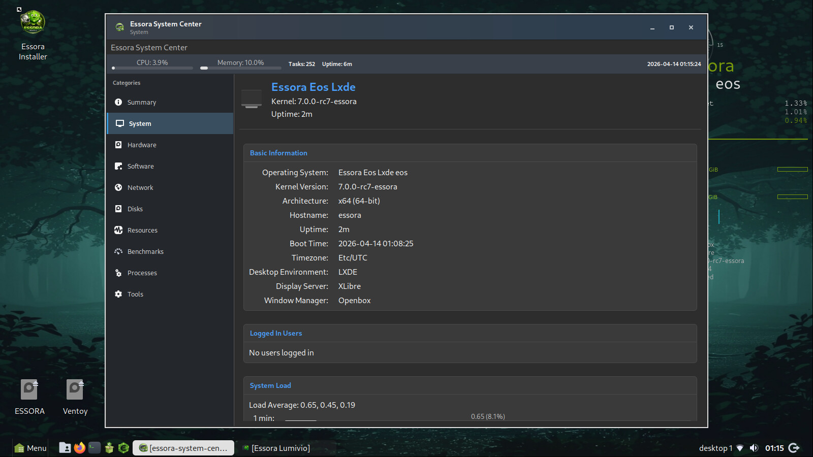 Essora LXDE Desktop